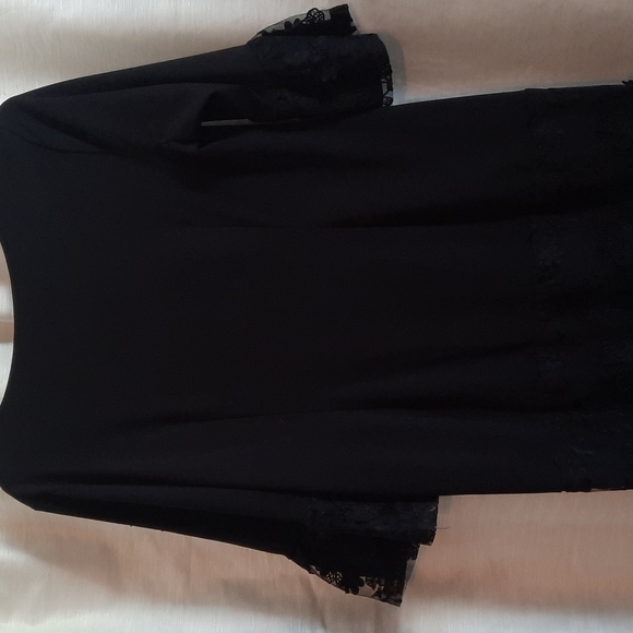 Midi Black Floral dress  *BOGO* - Picture 6 of 6